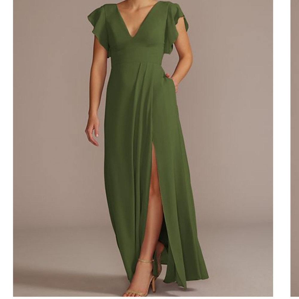 David’s Bridal Bridesmaid Dress Martini Olive